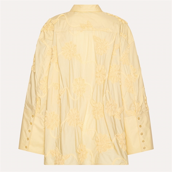 Rotate Flower Oversized Skjorte, Italien Straw 